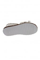 YAZKIŞ Kız Çocuk Beyaz Renkli Comfort Taban Cırtlı Sandalet - 8