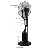Dlc TSP40-RC Bakır Motor Uzaktan Kumandalı Buharlı Vantilatör Ayaklı Vantilatör - 3