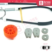 Peugeot 307 3B 2003-2009 Cabriolet Convertible 922393 İçin Elektrikli Arka Sol Cam Kriko Tamir Seti thumbnail 5