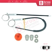 Peugeot 307 3B 2003-2009 Cabriolet Convertible 922393 İçin Elektrikli Arka Sol Cam Kriko Tamir Seti thumbnail 3