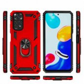 Xiaomi Redmi Note 11s Kılıf Vega Yüzüklü Standlı + Ekran Koruyucu Nano - 3