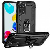 Xiaomi Redmi Note 11s Kılıf Vega Yüzüklü Standlı + Ekran Koruyucu Nano - 4