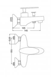 Gms Vera Mix Banyo Duş Bataryası VRA103 thumbnail 2