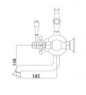 Gms Antik Rustik Bakır Altın Mix Banyo Duş Bataryası ANT103 thumbnail 2