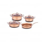 FMS D5006 Efsane İndüksiyon Tabanlı 7 Parça Granit Set Bakır - 1