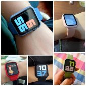 Apple Watch Seri 3 42mm Silikon Kordon Ve Gard Ekran Koruyucu Set - 6