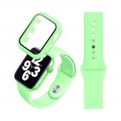 Apple Watch Seri 3 42mm Silikon Kordon Ve Gard Ekran Koruyucu Set - 7
