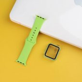 Apple Watch Seri 3 42mm Silikon Kordon Ve Gard Ekran Koruyucu Set - 8