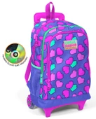 Coral High Kalpli Baskılı Çekçek Okul Çantası - Işıklı Tekerlekler thumbnail 1