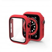 Apple Watch Seri 5 40mm 360 Derece Gard Ekran Koruyucu Kırmızı - 2