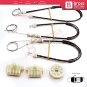 Renault Laguna MK3 2007-2015 5-Kapı 807000002R İçin Elektrikli Ön Sağ Cam Kriko Tamir Seti - 4