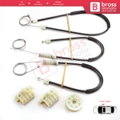 Renault Laguna MK3 2007-2015 5-Kapı 807000002R İçin Elektrikli Ön Sağ Cam Kriko Tamir Seti - 2