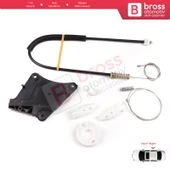 VW New Beetle Cabrio Convertible 2003-2010 1Y0898292 İçin Elektrikli Arka Sağ Cam Kriko Tamir Seti thumbnail 2