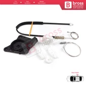 VW New Beetle Cabrio Convertible 2003-2010 1Y0898292 İçin Elektrikli Arka Sağ Cam Kriko Tamir Seti thumbnail 4