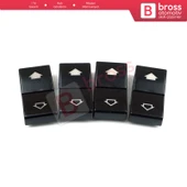 BMW E39 E381 İçin 4 Adet Pencere Düğmesi Kapağı 61316904309 - 2