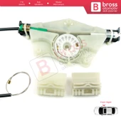 VW Touareg MK1 7L Porsche Cayenne 9PA 955 957 2002-2010 İçin Elektrikli Ön Sağ Cam Kriko Tamir Seti - 3