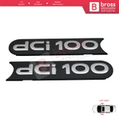 Renault Master MK2 Opel Movano Nissan Interstar X70 İçin dci100 Kapı Çıta Monogram Amblemi Yazısı - 3