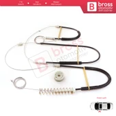 VW EOS 1F7 1F8 2006-2015 Coupe Convertible CC 1Q0837461 İçin Elektrikli Sol Cam Kriko Tamir Seti thumbnail 2