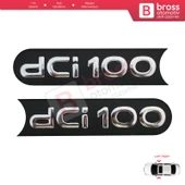 Renault Master MK2 Opel Movano Nissan Interstar X70 İçin dci100 Kapı Çıta Monogram Amblemi Yazısı - 1