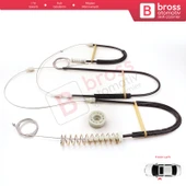 VW EOS 1F7 1F8 2006-2015 Coupe Convertible CC 1Q0837461 İçin Elektrikli Sol Cam Kriko Tamir Seti thumbnail 3