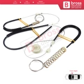 VW EOS 1F7 1F8 2006-2015 2-Kapı Coupe Convertible 1Q0837462 İçin Elektrikli Sağ Cam Kriko Tamir Seti thumbnail 3