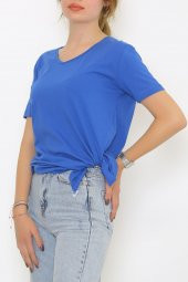 Penye Tunik Tişört Mavi thumbnail 1