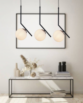 TT Aydınlatma TT019-3S-SY-BKR  Mat Siyah-Bakır 3 lü Dirsek Kol Sır thumbnail 2