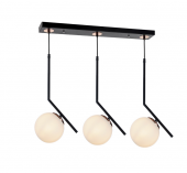 TT Aydınlatma TT019-3S-SY-BKR  Mat Siyah-Bakır 3 lü Dirsek Kol Sır thumbnail 1