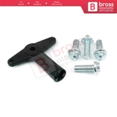 Renault Clio Scenic Laguna Megane Kangoo 7700422600 İçin Bijonlu Jant Anahtar Somun Vida Takımı - 4