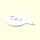 Can Kişiye İsime İsme Özel Kahve Stencil Stensıl Şablon Cafeler İçin Sevgiliye Eşe Hediyelik Hediyesi Dekoratif Organik Plastik - 1