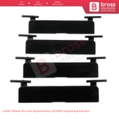 Mercedes C W204 İçin 4 Adet Tavan Oluk Çıtası Port Bagaj Kapağı 20469071829040 95*20 mm - 2