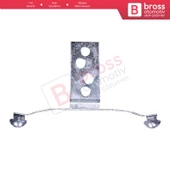 BMW 3 E46 2003-2006 Makyajlı Kasa için 8 Parça Sunroof Perde Kayar Kızak Çıta Bakalit Klips Seti thumbnail 4