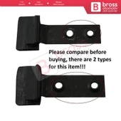 BMW 3 E46 2003-2006 Makyajlı Kasa için 8 Parça Sunroof Perde Kayar Kızak Çıta Bakalit Klips Seti thumbnail 2