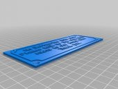 Benim Özelleştirilmiş Basit İsim İşareti Plastik Aparat - 1