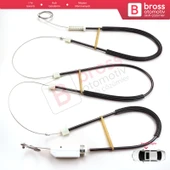 Audi TT TTS TTRS 8S FV 2014-2024 2-Kapı 8S0837462 İçin Elektrikli Sağ Cam Kriko Tamir Seti - 2