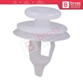 Citroen Peugeot için 10 Adet Kapı Pervazı Paneli Tutucu Klipsi Beyaz 699050 - 2