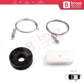 Jaguar XK8 XKR X100 1997-2006 Coupe Convertible C2N3914 İçin Arka Sol Cam Kriko Tamir Seti thumbnail 3