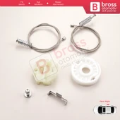 Opel Astra H A04 2004-2014 4/5 Kapı 13100424 İçin Arka Sağ Cam Kriko Tamir Seti - 2