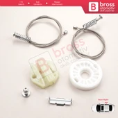 Opel Astra H A04 2004-2014 4/5 Kapı 13100424 İçin Arka Sağ Cam Kriko Tamir Seti - 1