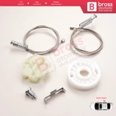 Opel Astra H A04 2004-2014 4/5 Kapı 13100424 İçin Arka Sağ Cam Kriko Tamir Seti - 4