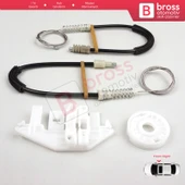 Peugeot 406 8B 8E/F 1995-2004 4/5 Kapı 9222F4 İçin Ön Sağ Kapı Cam Kriko Tamir Seti - 3