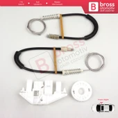 Peugeot 406 8B 8E/F 1995-2004 4/5 Kapı 9222F4 İçin Ön Sağ Kapı Cam Kriko Tamir Seti - 2