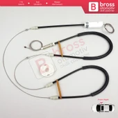 Porsche Boxster MK2 Cayman 987 2004-2013 Convertible Coupe 98754207601 İçin Sağ Cam Kriko Tamir Seti thumbnail 1