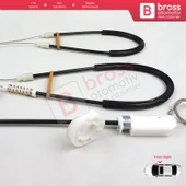 Porsche Boxster MK2 Cayman 987 2004-2013 Convertible Coupe 98754207601 İçin Sağ Cam Kriko Tamir Seti thumbnail 5