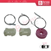Hyundai I30 MK1 FD 2007-2012 5-Kapı 824812L001 İçin Elektrikli Ön Sağ Cam Kriko Tamir Seti - 2