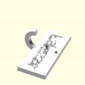 Lalezar Kişiye Özel Üretim Zincirsiz Anahtarlık Tutucu Sevgiliye Eşe Hediyelik Tag Askı Organik Plastikten - 2