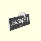 Lalezar Kişiye Özel Üretim Zincirsiz Anahtarlık Tutucu Sevgiliye Eşe Hediyelik Tag Askı Organik Plastikten - 8