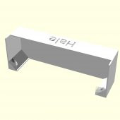 Hale Kişiye Özel Üretim Vidasız Raf Sevgiliye Eşe Hediyelik Askı Organik Plastikten - 5