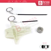 VW Jetta Golf MK5 A5 1K R32 GTI Plus 5M1 1K4839461 İçin Arka Sol Kapı Cam Kriko Tamir Seti - 2