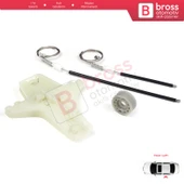 VW Jetta Golf MK5 A5 1K R32 GTI Plus 5M1 1K4839461 İçin Arka Sol Kapı Cam Kriko Tamir Seti - 4